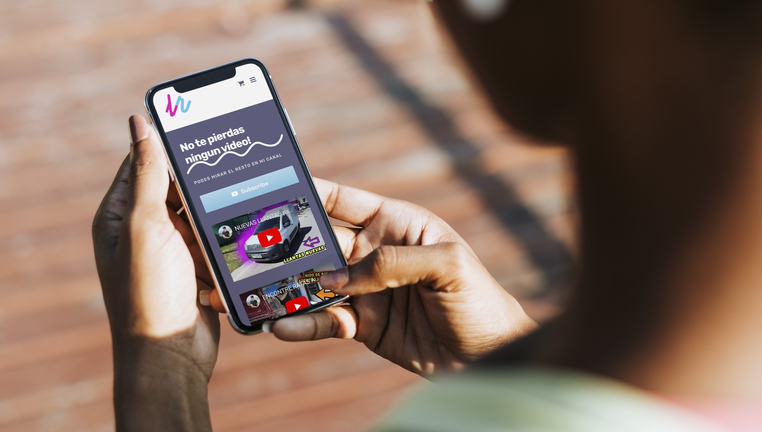 Phone screen mockup